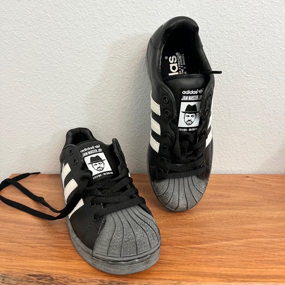 ADIDAS ULTRASTAR JMJ JAM MASTER JAY size 4.5 Rare Retro hiphop Vintage NEW w BOX